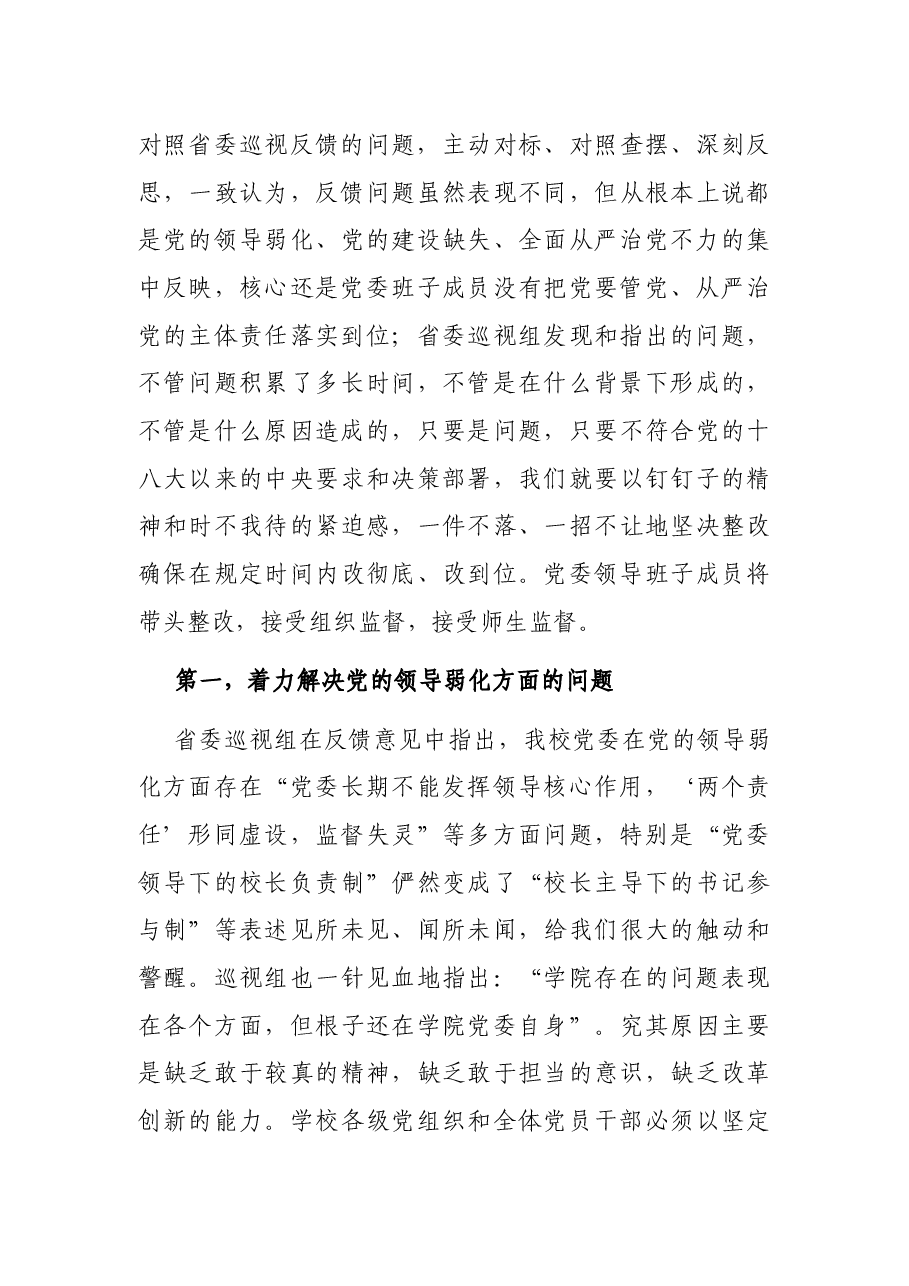党委书记在机动式巡视整改工作动员会上的讲话.docx,第3页预览