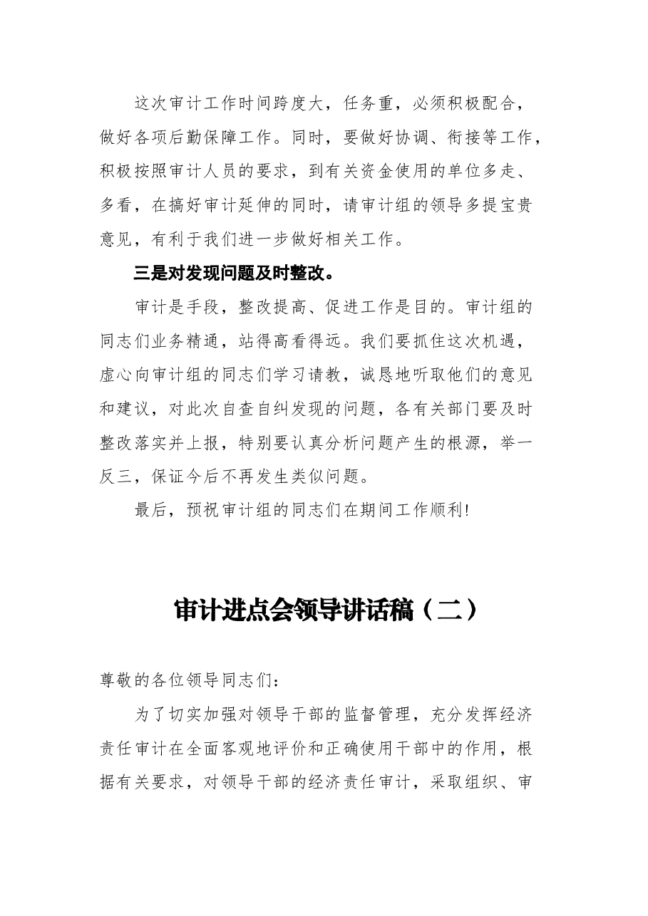 (11篇)审计进点会领导讲话.docx,第3页预览