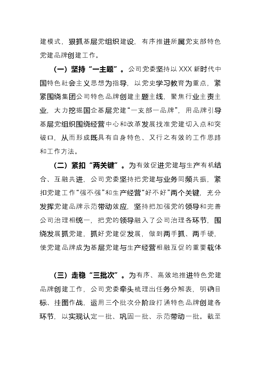 国企公司特色党建品牌创建经验材料.docx,第2页预览