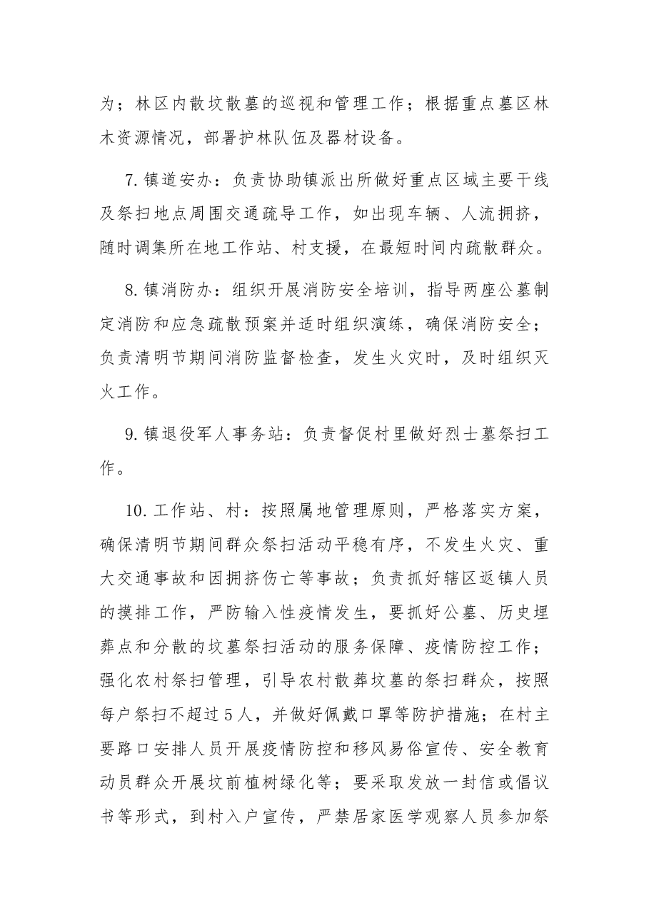 镇2022年清明节期间殡葬工作预案.docx,第4页预览
