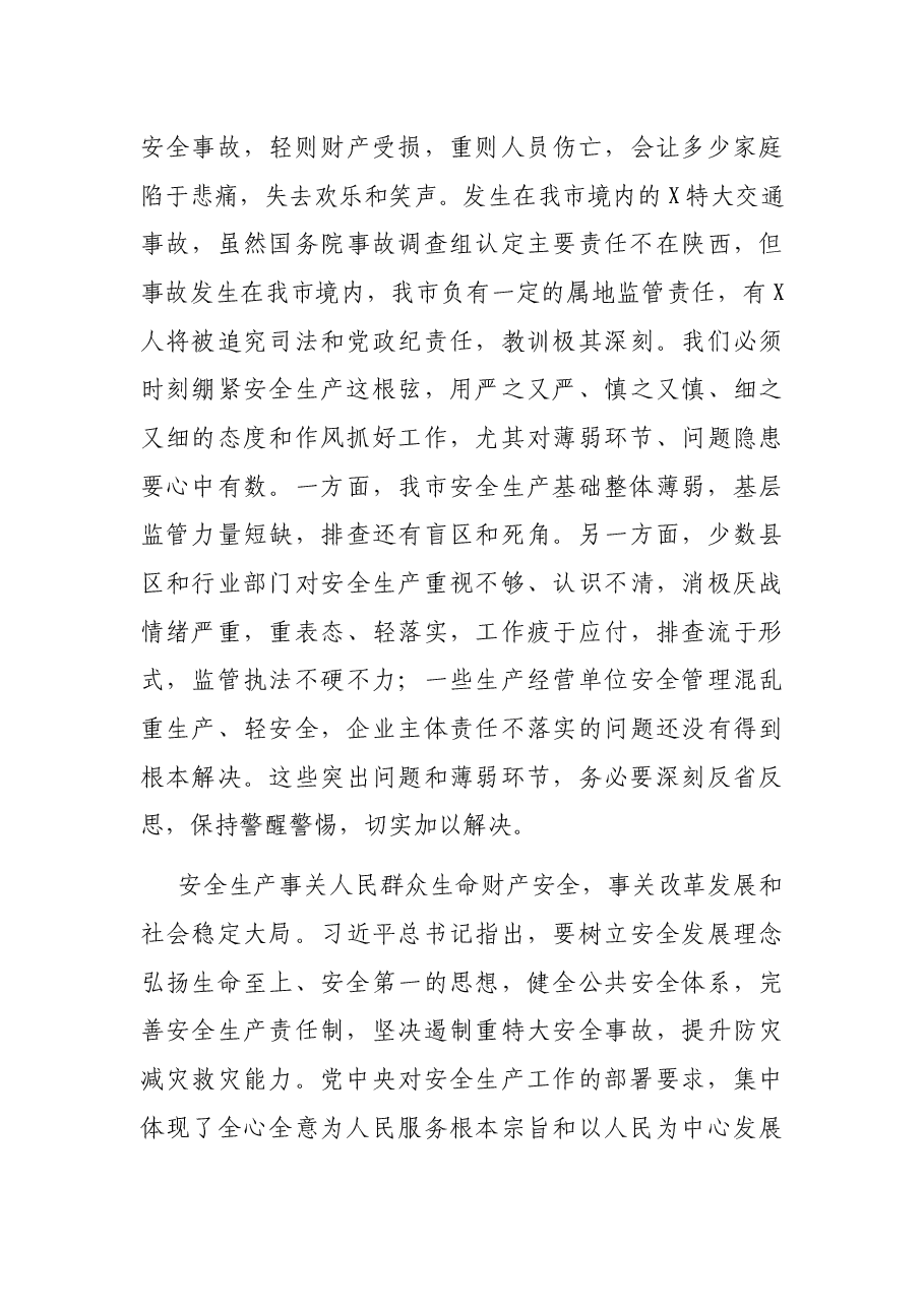常务副市长在全市安全生产工作会议上的讲话.docx,第3页预览