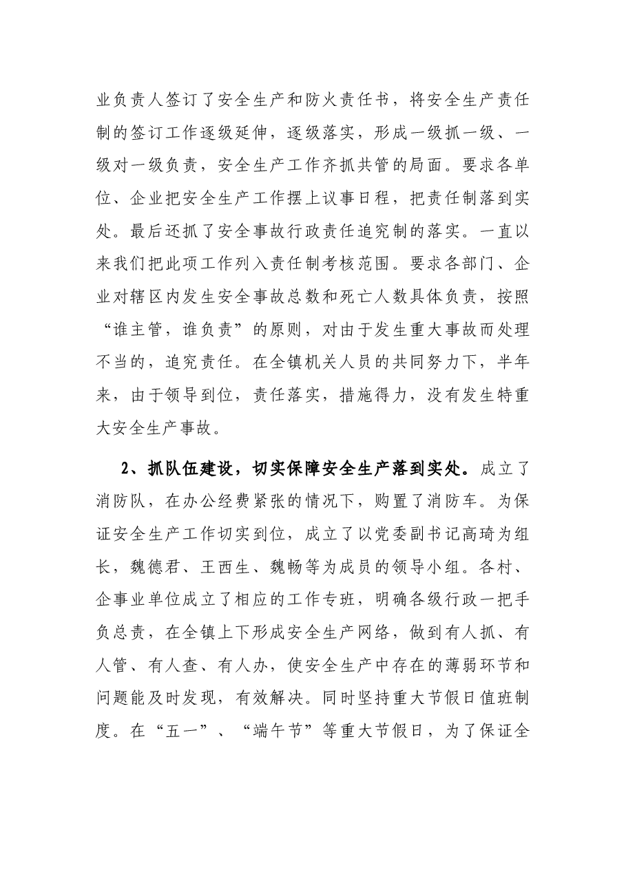 X镇党委书记在安全生产工作会议上的讲话.docx,第2页预览