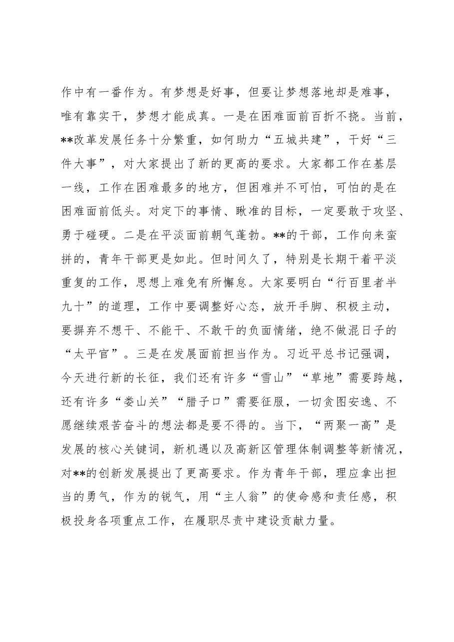 区委书记在青干培训班上的动员讲话.docx,第4页预览