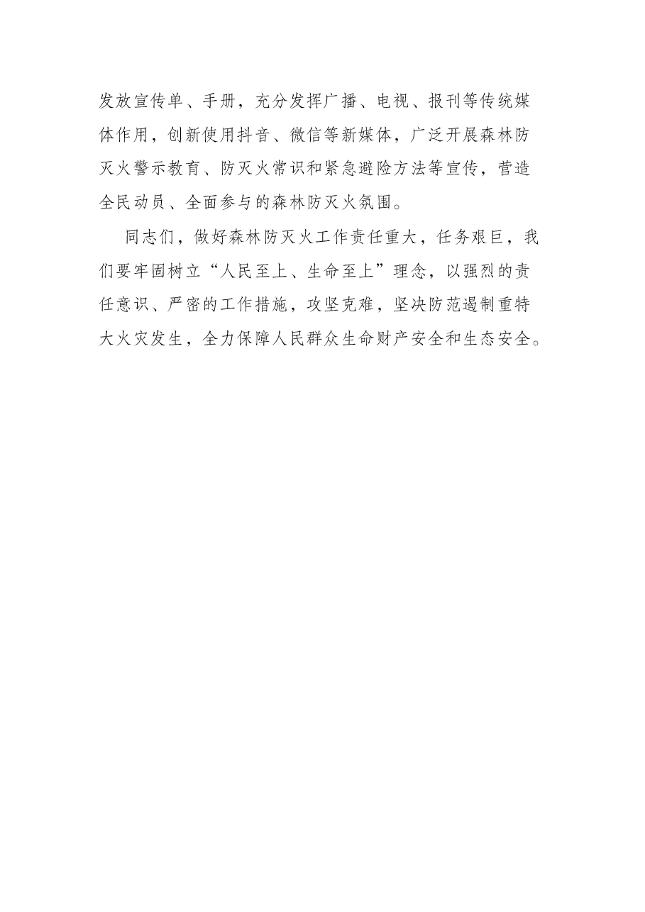 常务副市长在某市森林防灭火工作会议上的讲话.docx,第4页预览