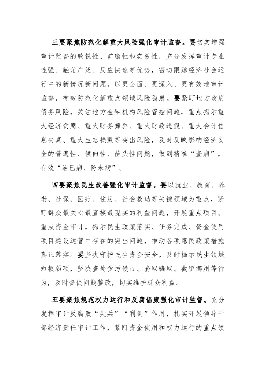 县委书记在县委审计委员会议上的讲话.docx,第3页预览
