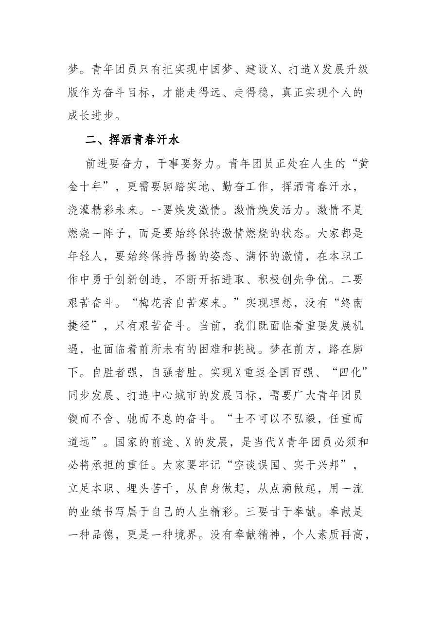 在青年团员代表座谈会上的讲话.docx,第2页预览