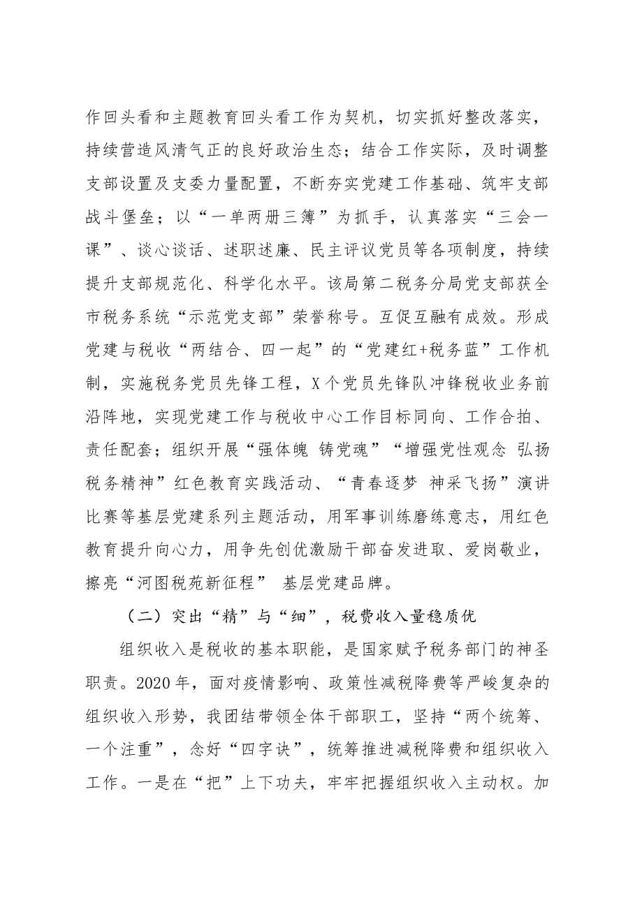税务局党委书记局长2020年述职报告.docx,第2页预览