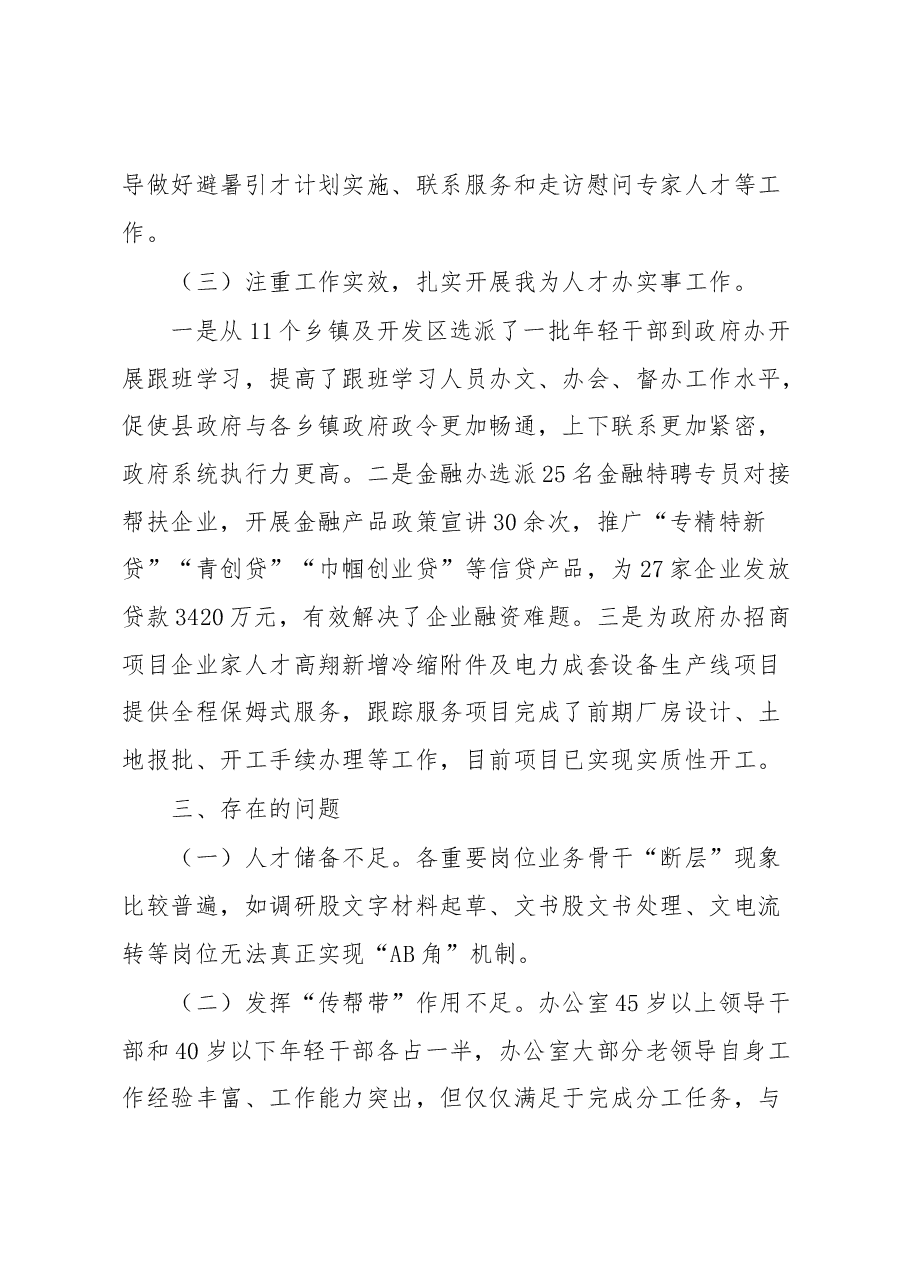 县政府办人才工作述职报告.docx，第3页预览