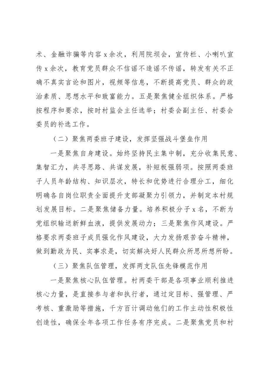 村支部书记抓基层党建工作述职报告.docx,第2页预览