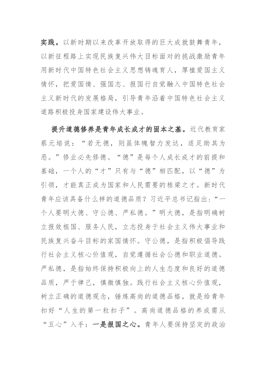 学习讲话研讨发言(建团100周年).docx,第3页预览