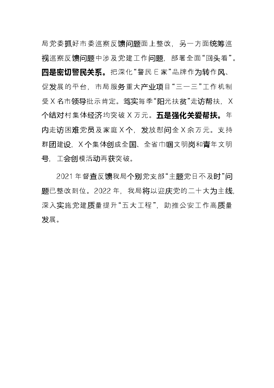 市公安局党委书记2021年述职报告.docx,第4页预览