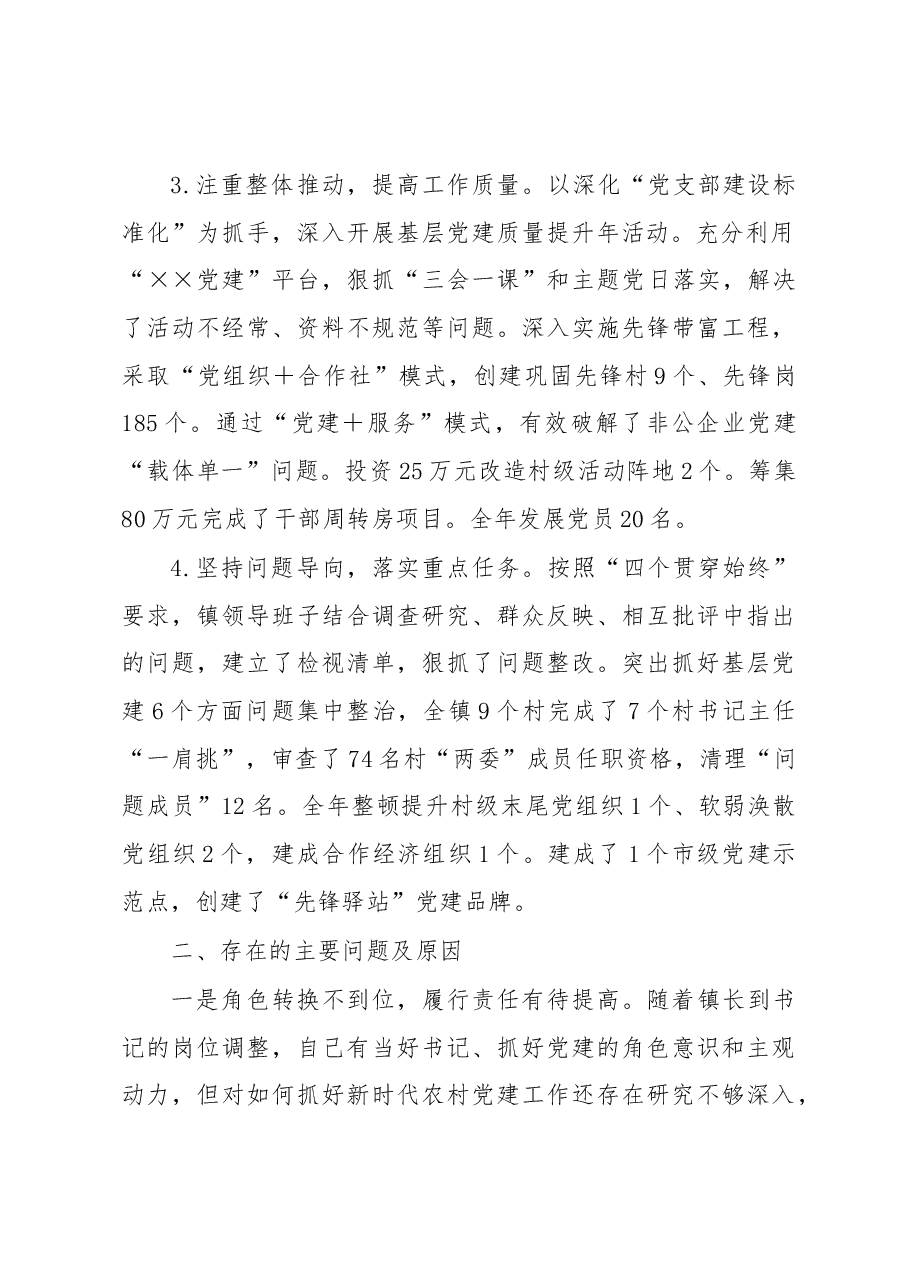 镇党委书记抓党建工作述职报告(1).docx,第2页预览