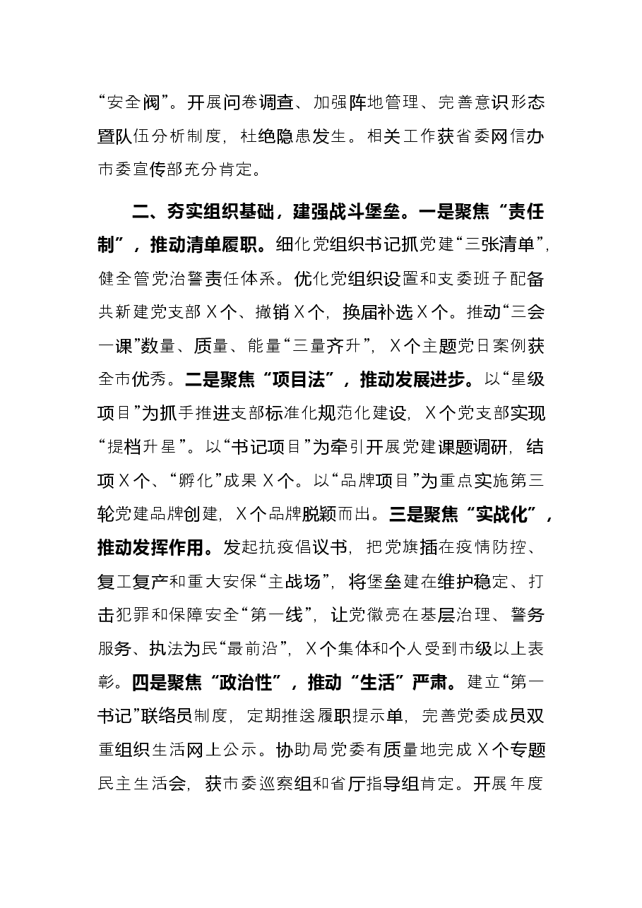 市公安局党委书记2021年述职报告.docx,第2页预览