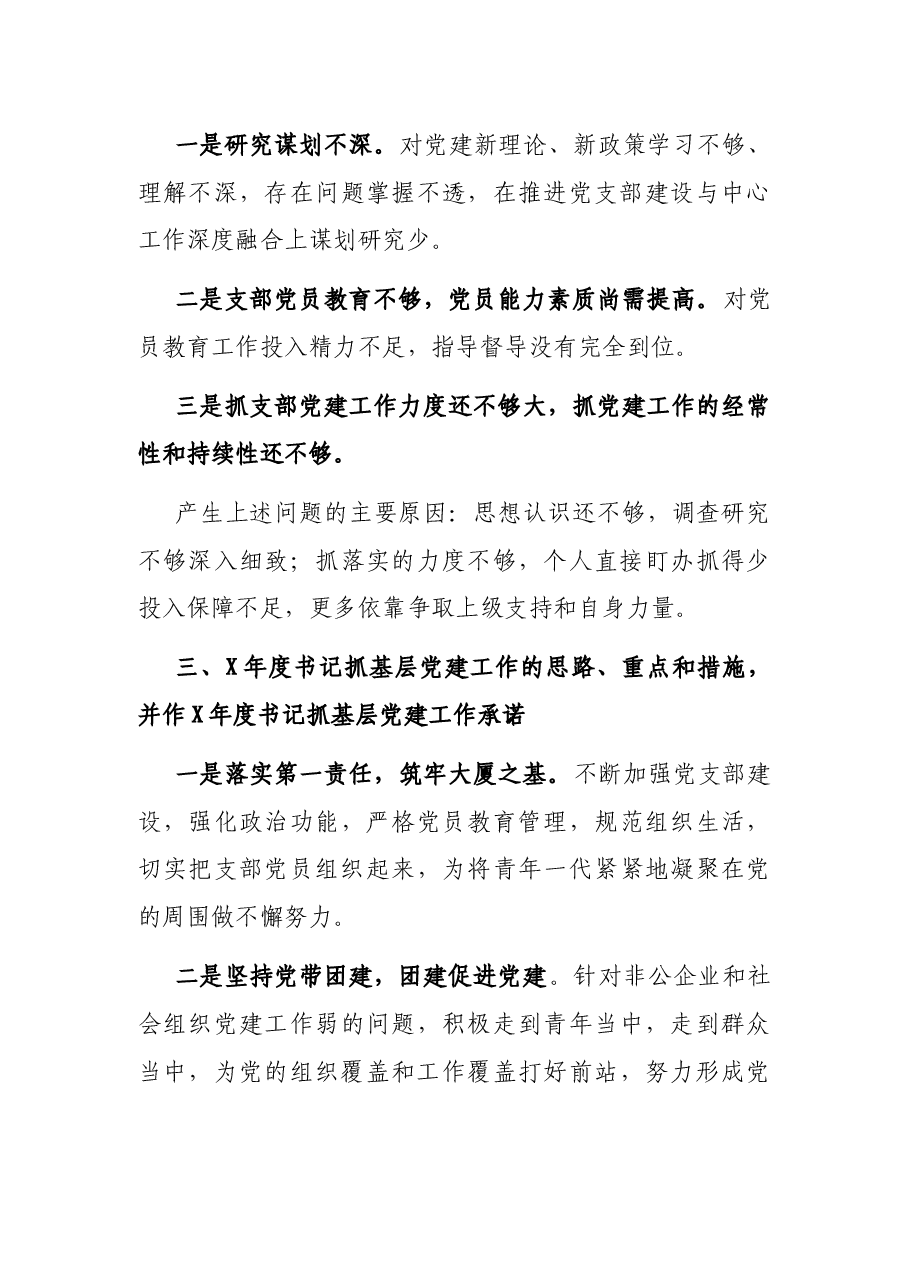 团区委党支部书记X年度书记抓基层党建工作述职报告.docx,第3页预览