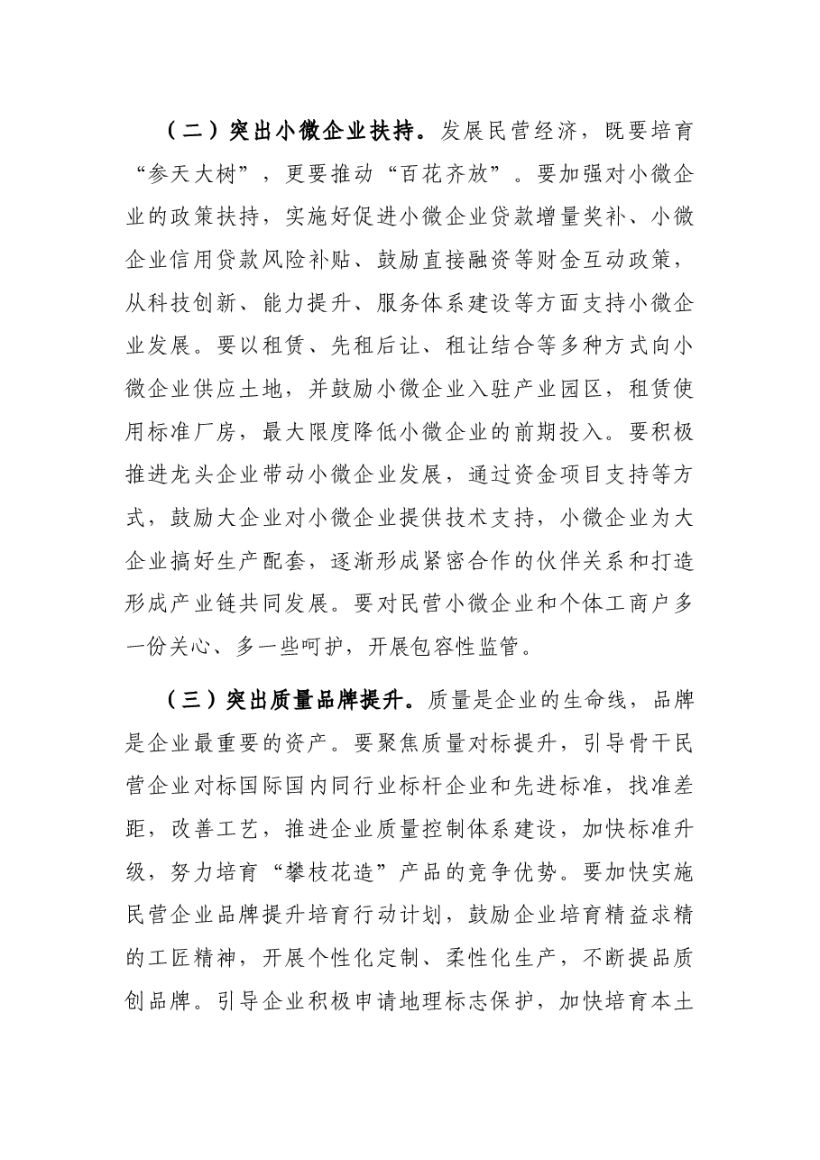 在全市推进民营经济发展大会上的讲话.docx,第4页预览