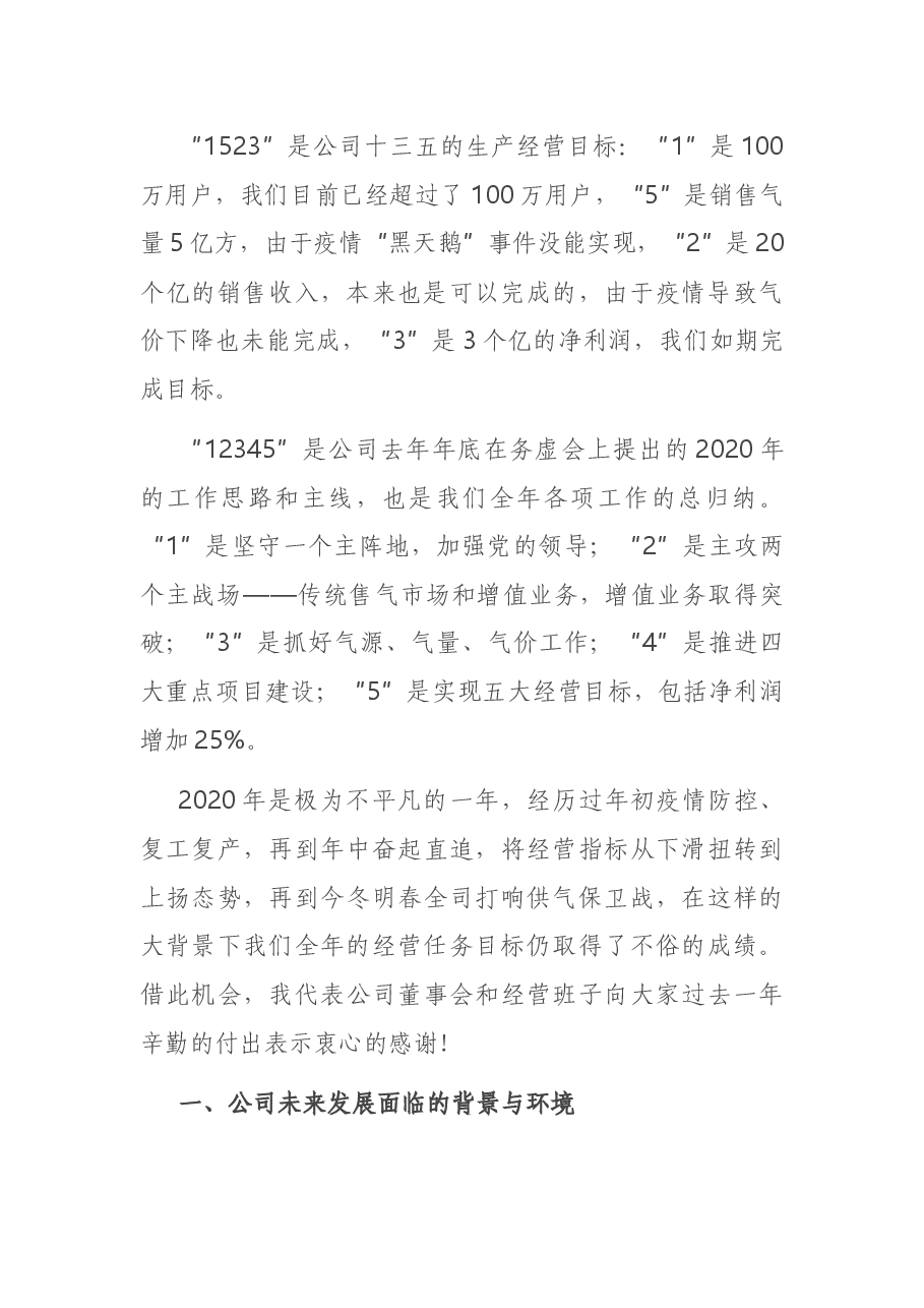 在“十四五”规划暨2021年商业计划研讨会上的讲话.docx,第2页预览
