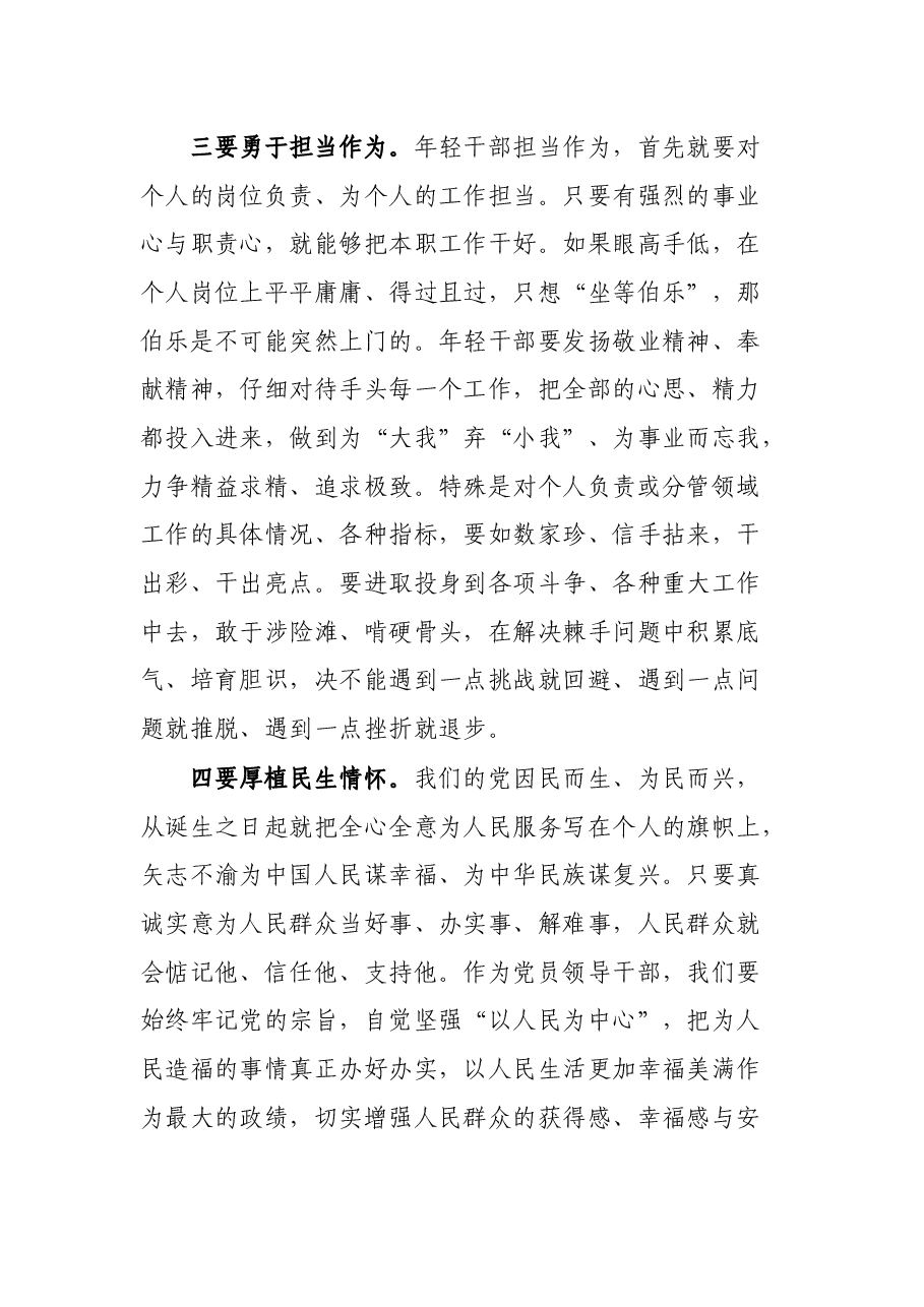 在全市年轻干部培育研讨会上的致辞.docx,第4页预览