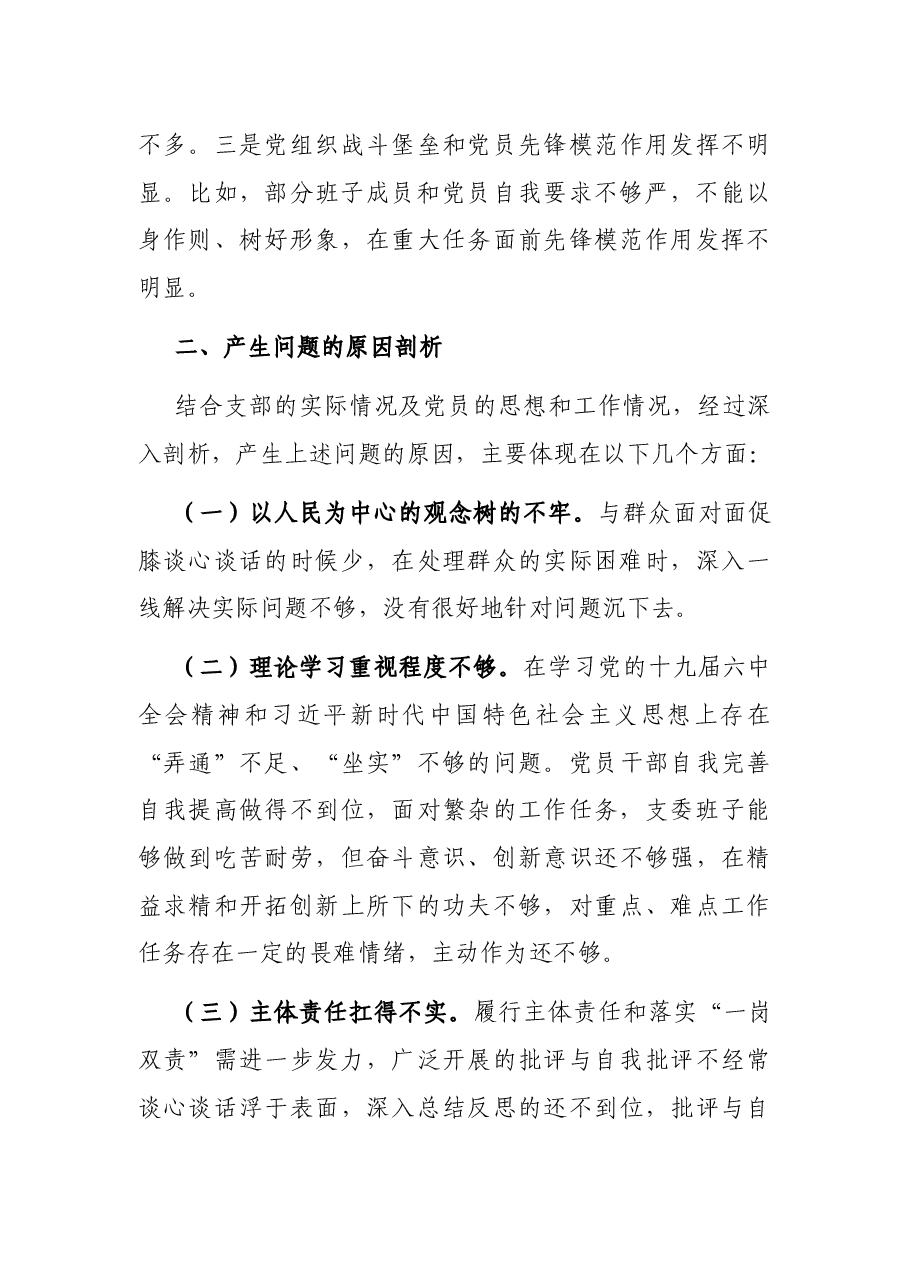 国企党支部2021年度支委班子对照检查材料.docx，第4页预览
