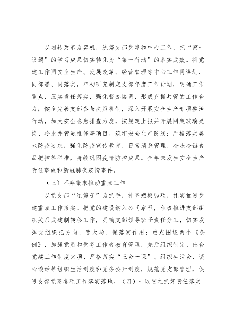 党支部书记抓基层党建述职报告.docx,第2页预览