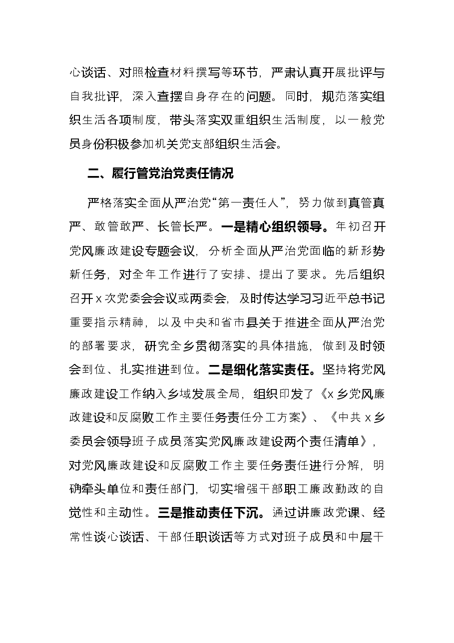 乡镇党委书记2021年述责述廉报告.docx,第2页预览