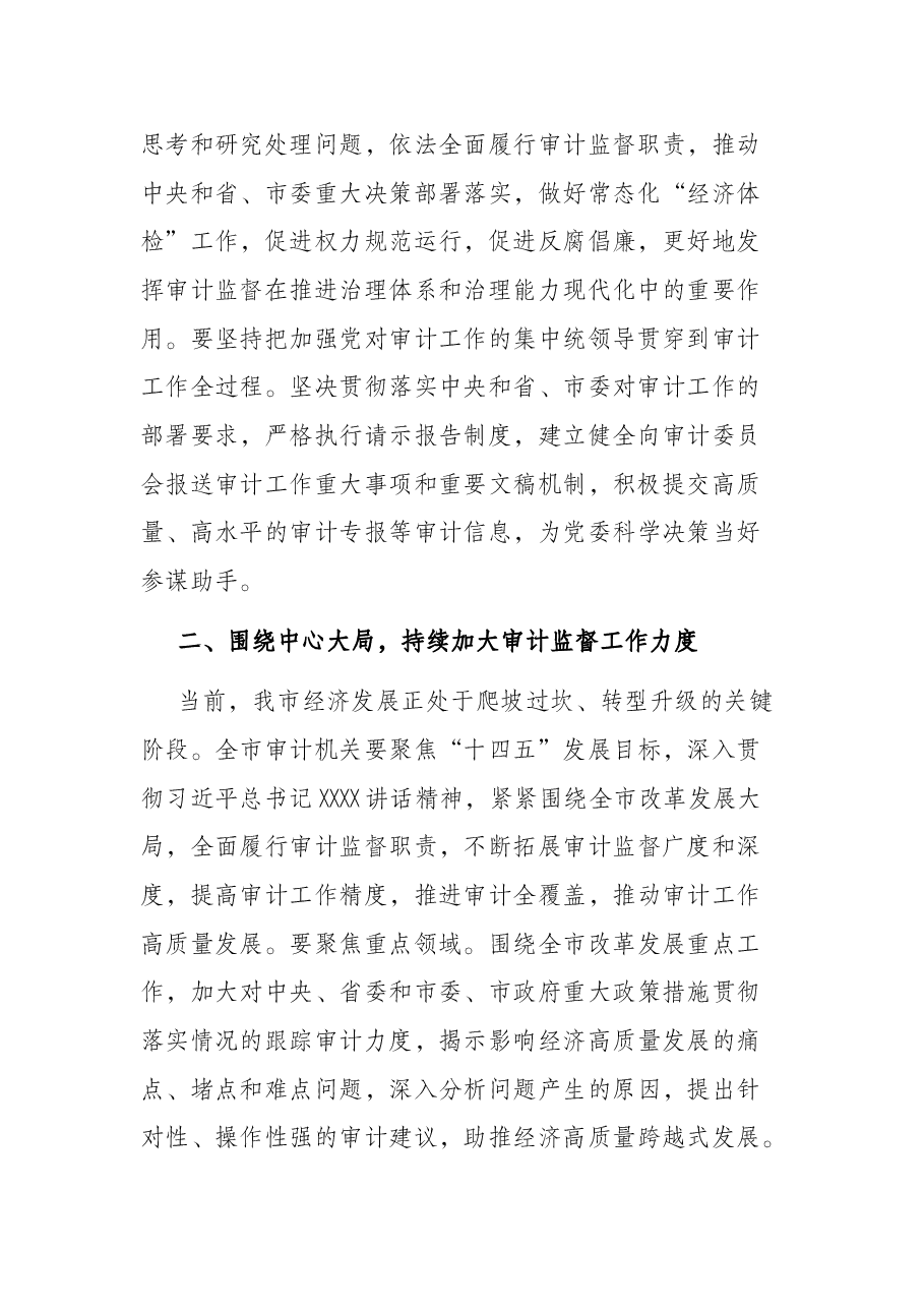在X市审计工作会上的讲话.docx,第2页预览
