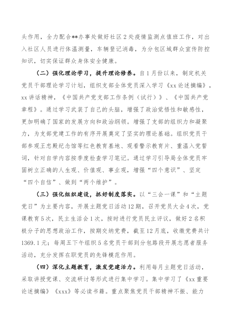 区医保局党支部书记抓党建工作述职报告.docx,第2页预览
