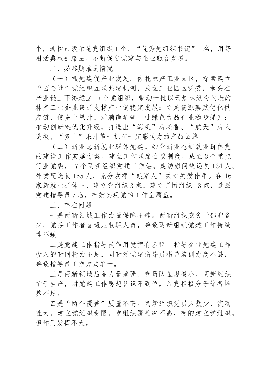 2022年两新组织工委书记抓基层党建工作述职报告.docx，第2页预览
