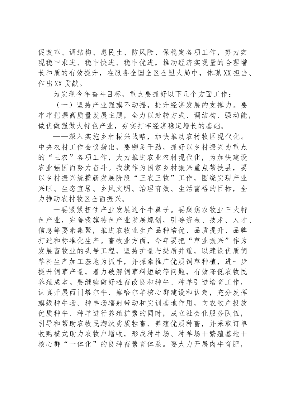 在2023年旗委全会暨经济工作会议上的讲话.docx,第4页预览
