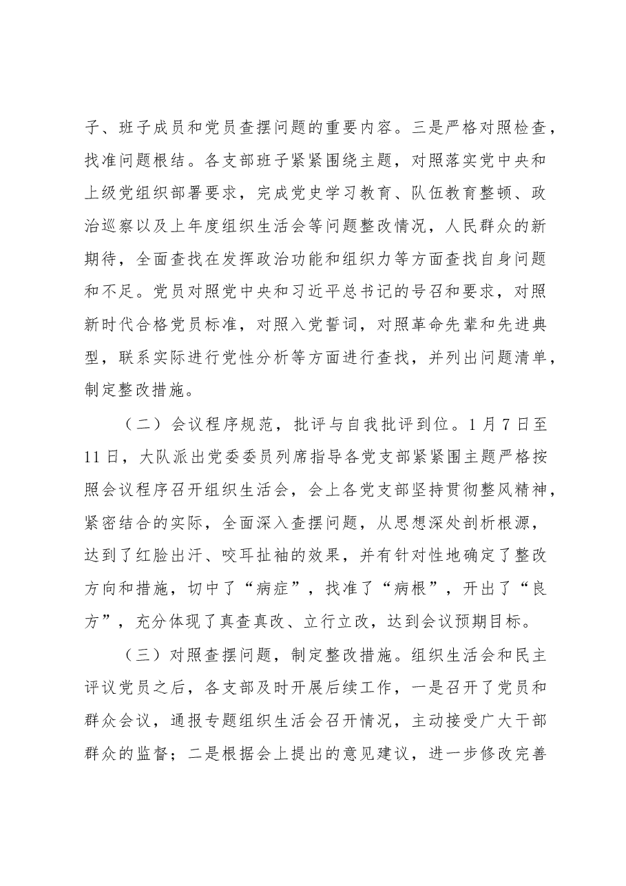 关于召开2022年度基层党组织组织生活会和开展民主评议党员工作情况的报告.docx,第2页预览