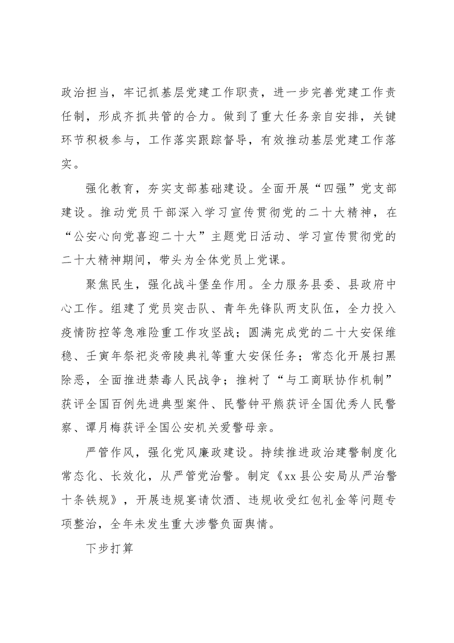 (5篇)党委书记、局长2022年抓基层党建工作述职报告汇编.docx,第2页预览