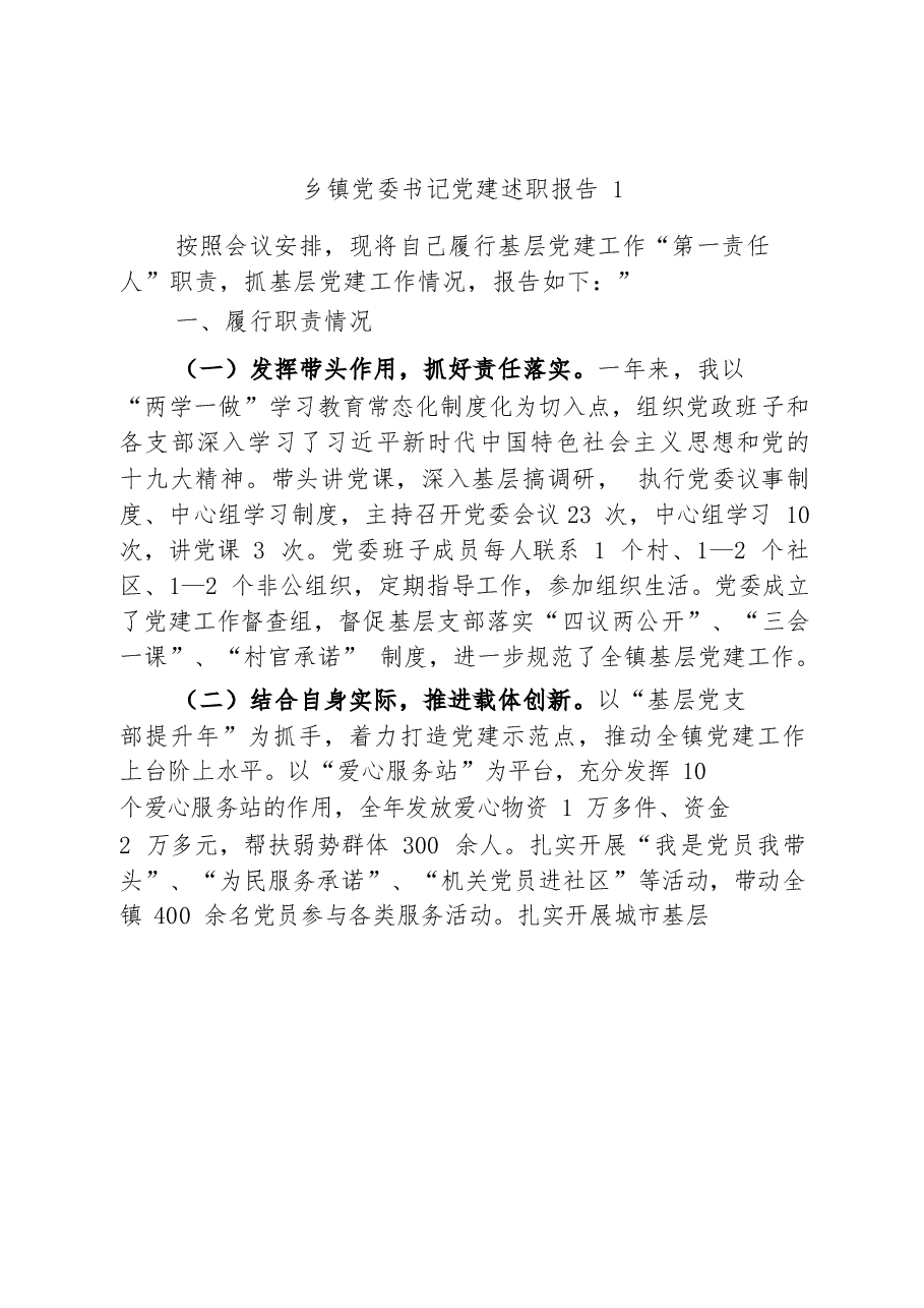 (42篇)党建述职报告材料范文赏析.docx,第4页预览