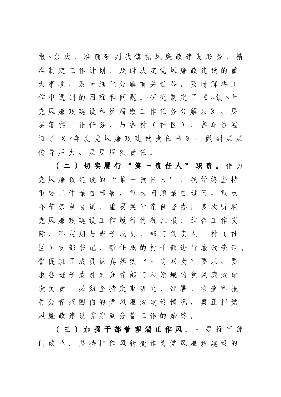 乡镇党委书记2020年述责述廉报告.doc，第2页预览