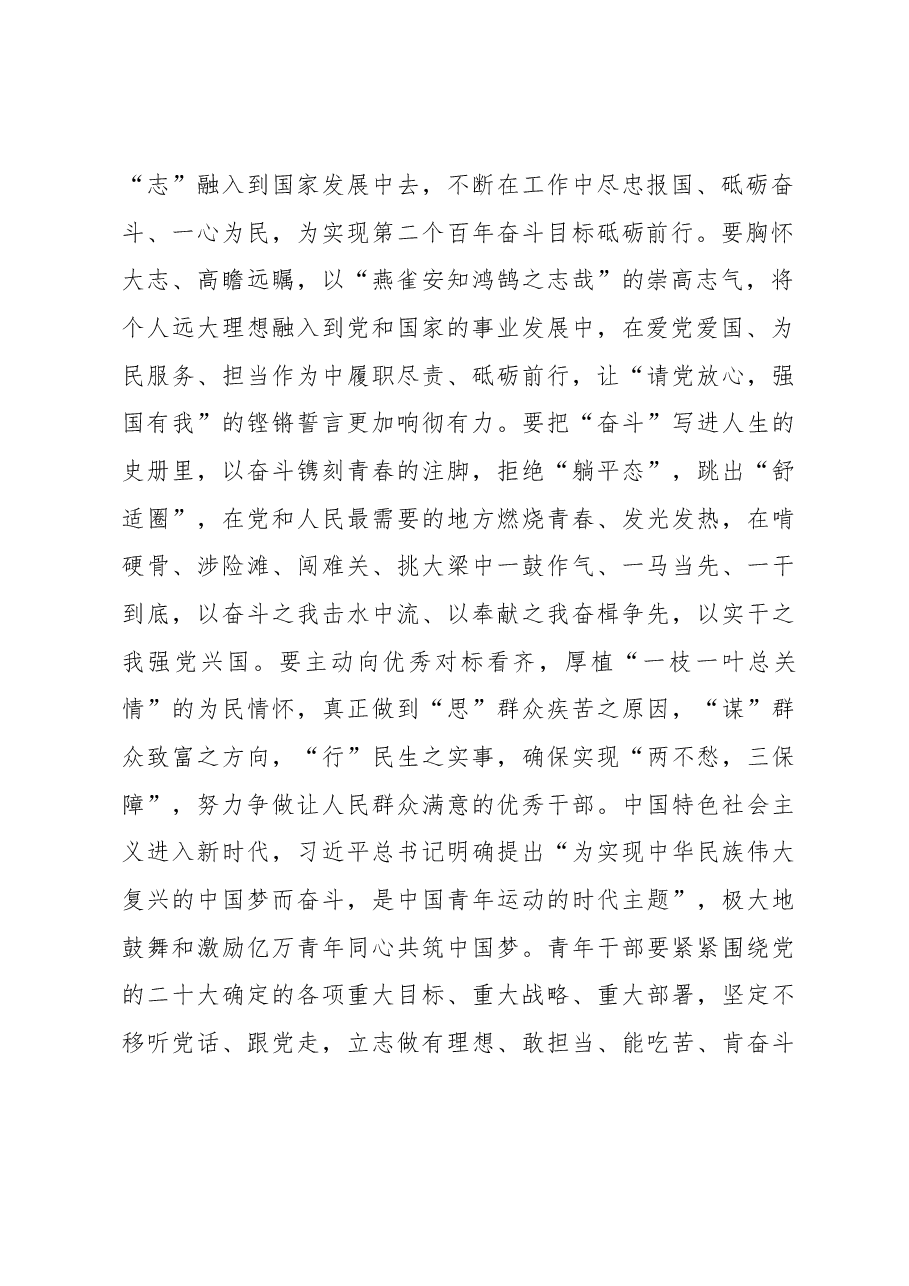 在2023年青年干部座谈会上的讲话提纲.docx,第2页预览