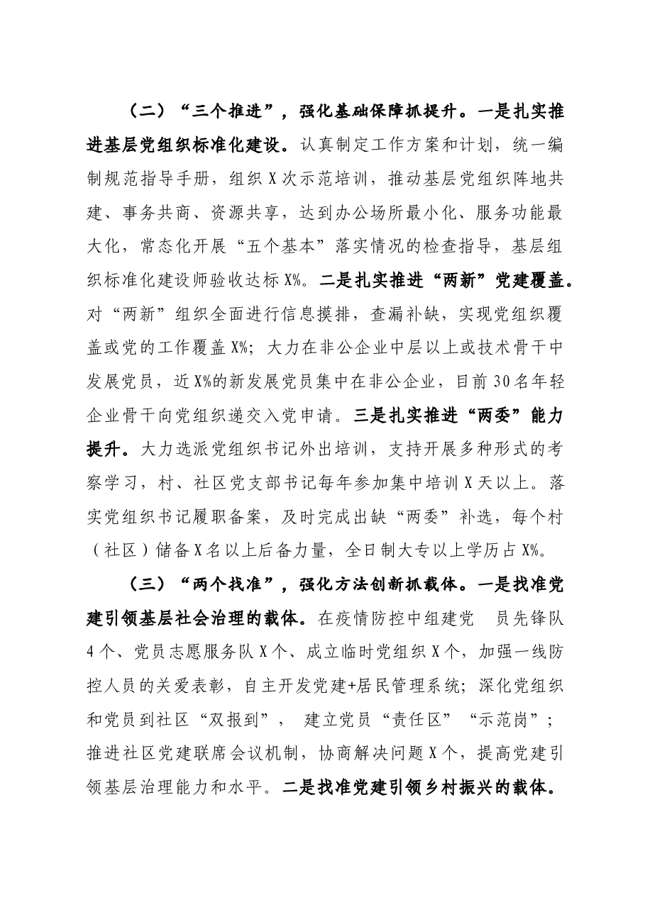年终12:2020年党委书记抓基层党建工作述职报告.docx,第2页预览