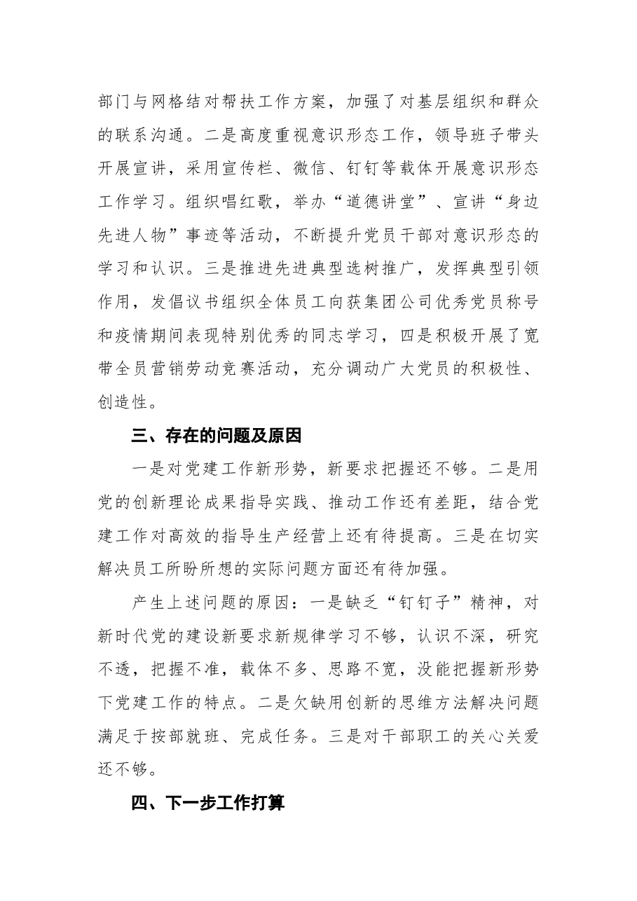 2021公司党委书记抓基层党建工作述职报告.docx,第3页预览