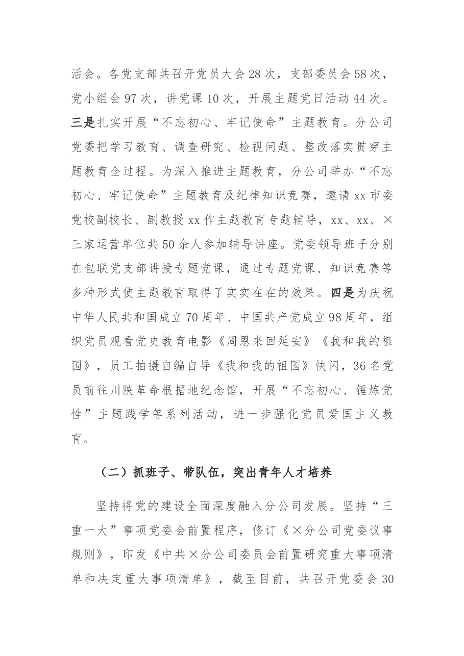 (原创)2019年度党委书记抓党建工作述职报告.docx,第2页预览