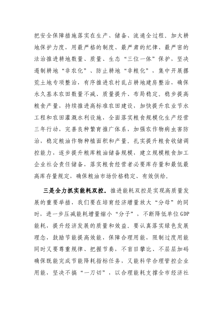 在守住底线保障高质量发展座谈会上的讲话.docx,第3页预览