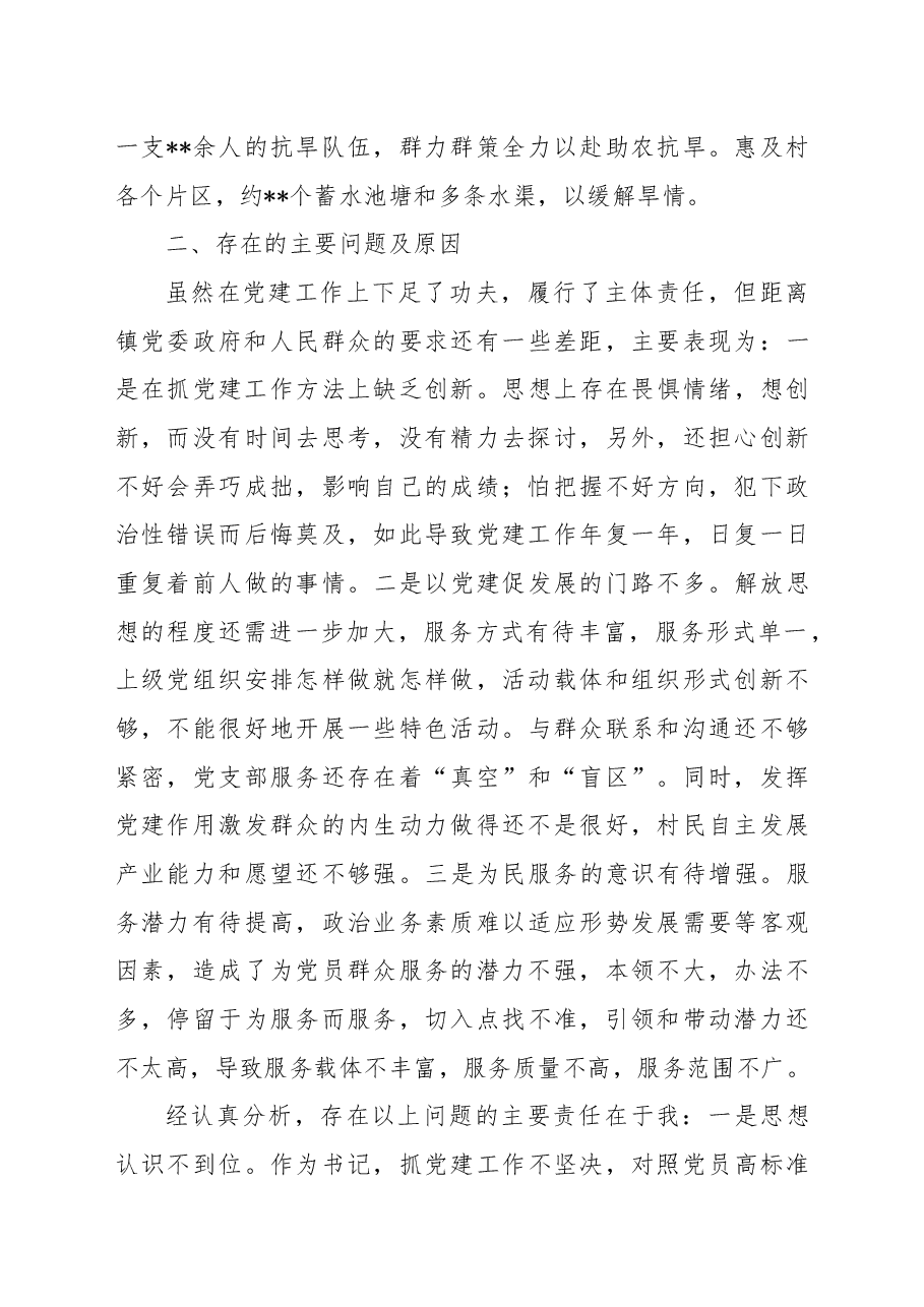 2022年抓基层党建工作述职报告(村党支部书记).docx,第3页预览