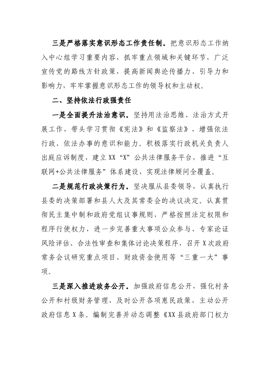县政府党组书记述责述廉报告.docx,第2页预览
