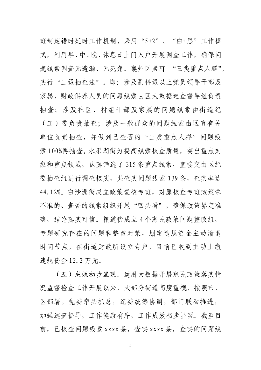 在全区大数据监督检查工作推进会上的讲话.doc,第4页预览