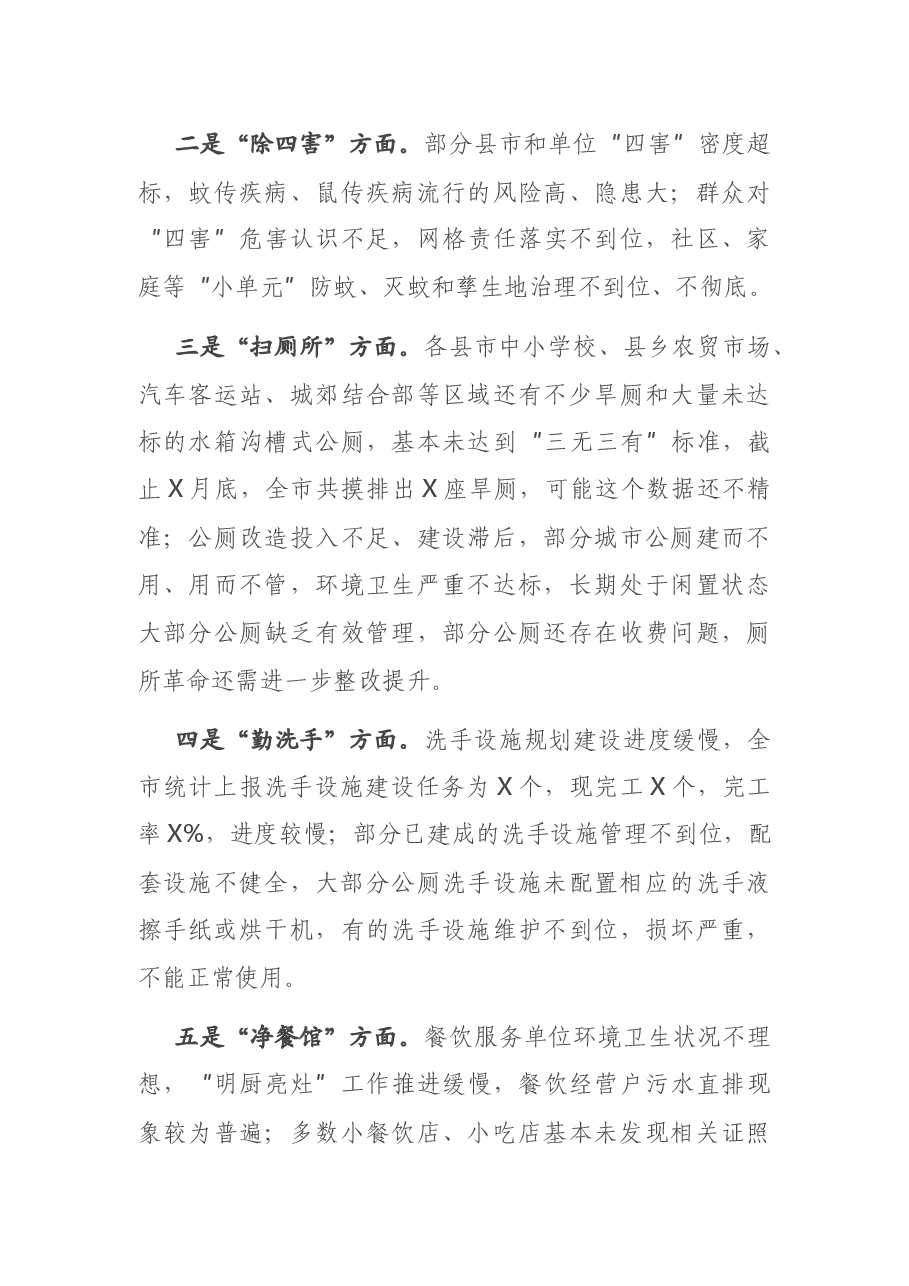 在全市爱国卫生专项行动调度会议上的讲话.docx,第3页预览