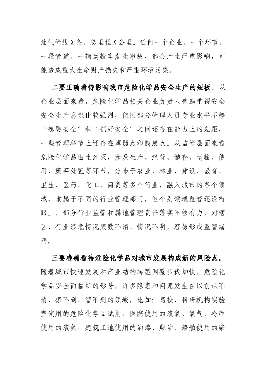 在市安委会危险化学品综合治理专题推进会上的讲话.docx，第3页预览