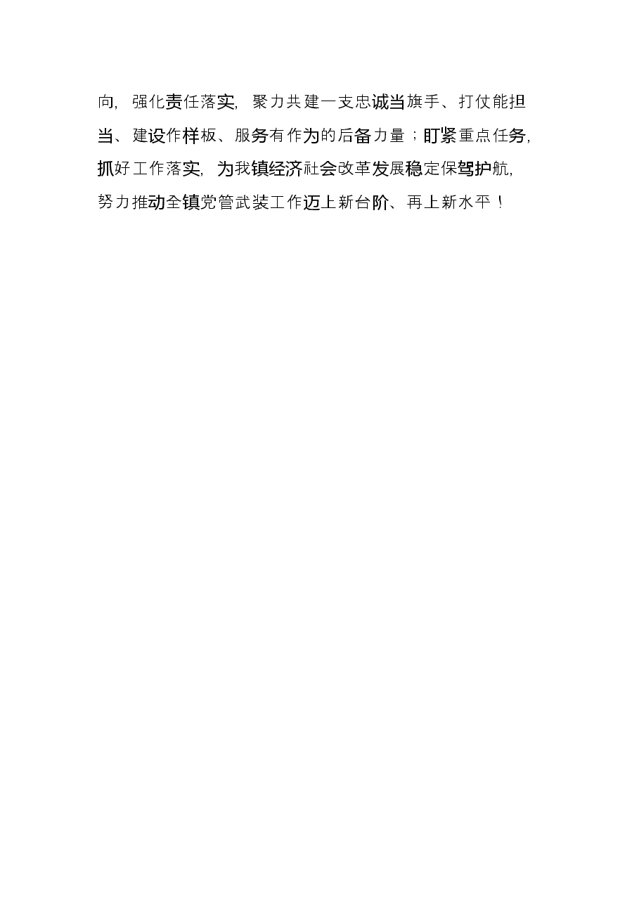 乡镇党委书记党管武装工作述职报告.docx,第4页预览