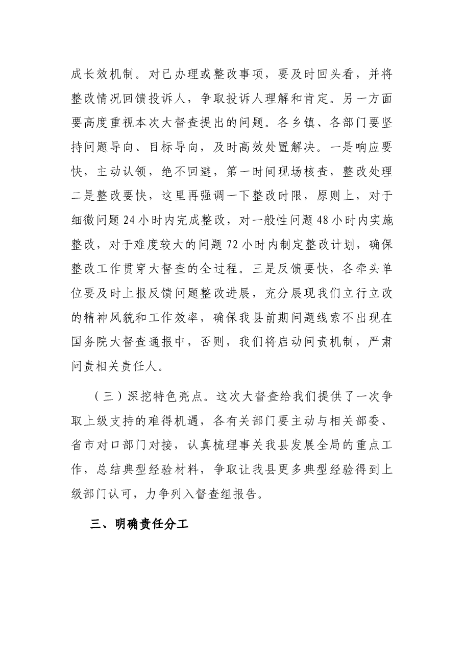 县长在做好国务院第x次大督查迎查工作会议上的讲话.docx,第4页预览