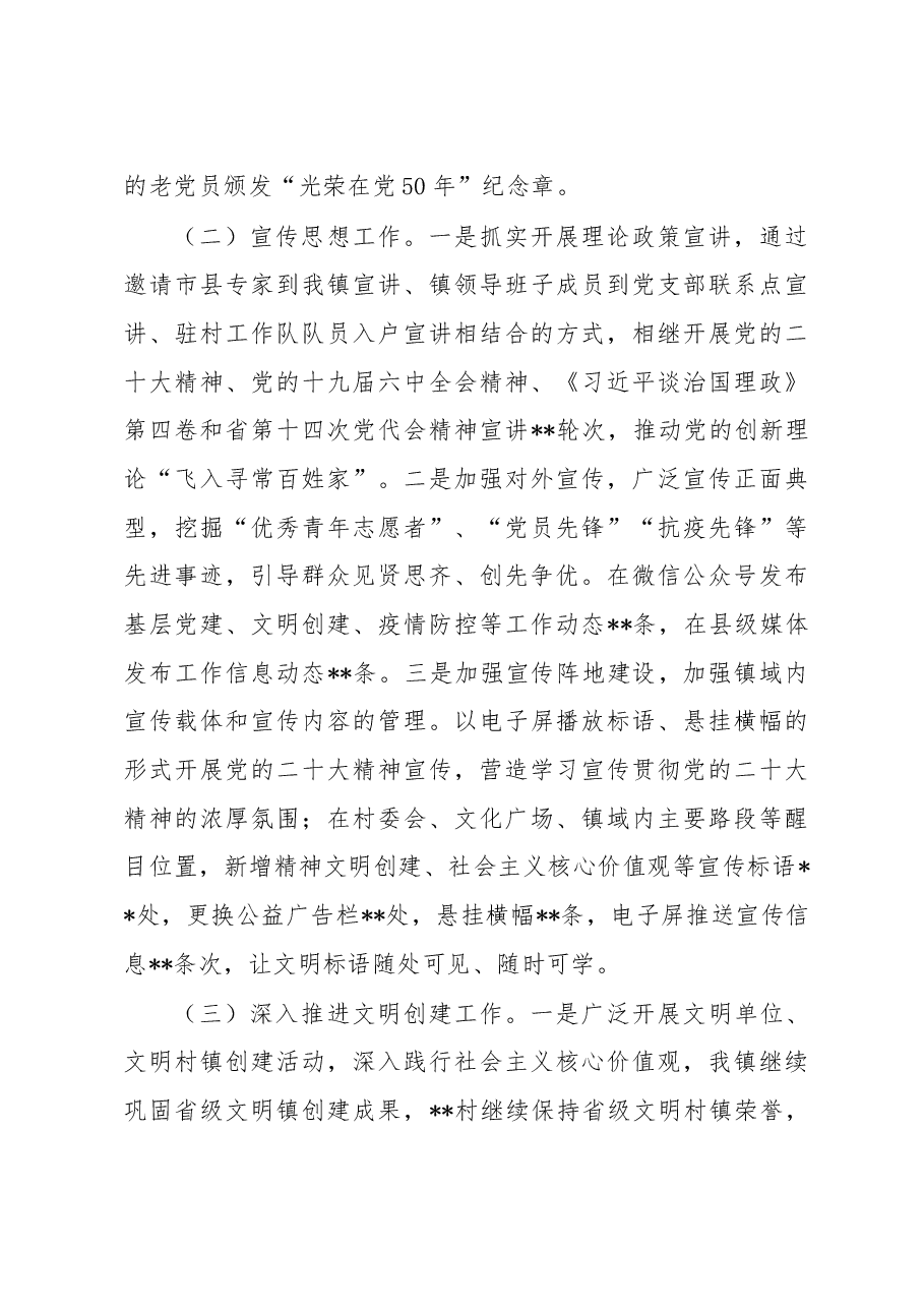 乡镇组织干事、宣传专干2022年述职报告.docx,第3页预览