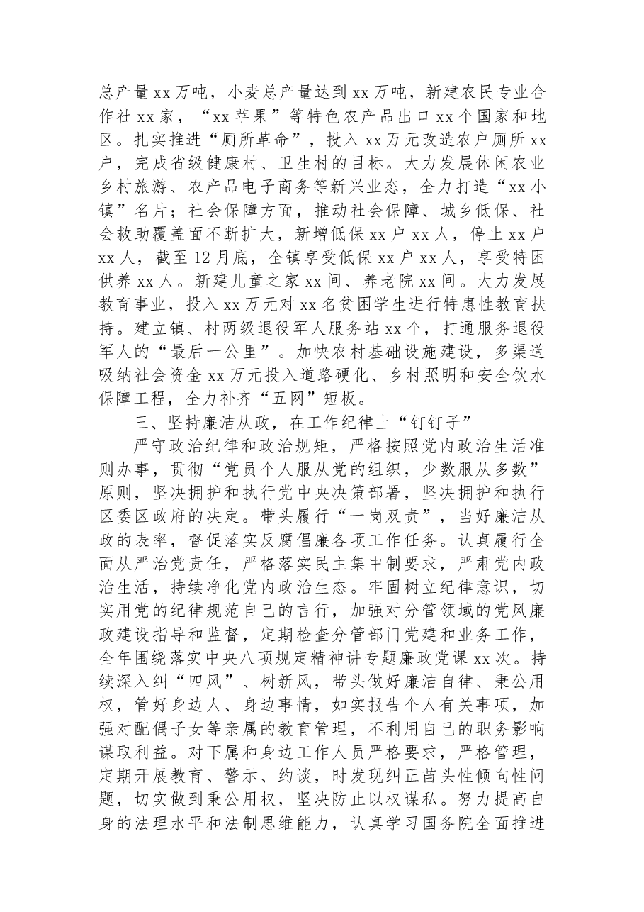 镇班子成员2022年度个人述职报告.docx，第2页预览