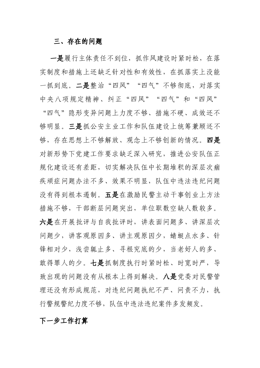 公安局党委书记抓基层党建工作述职报告.docx,第4页预览