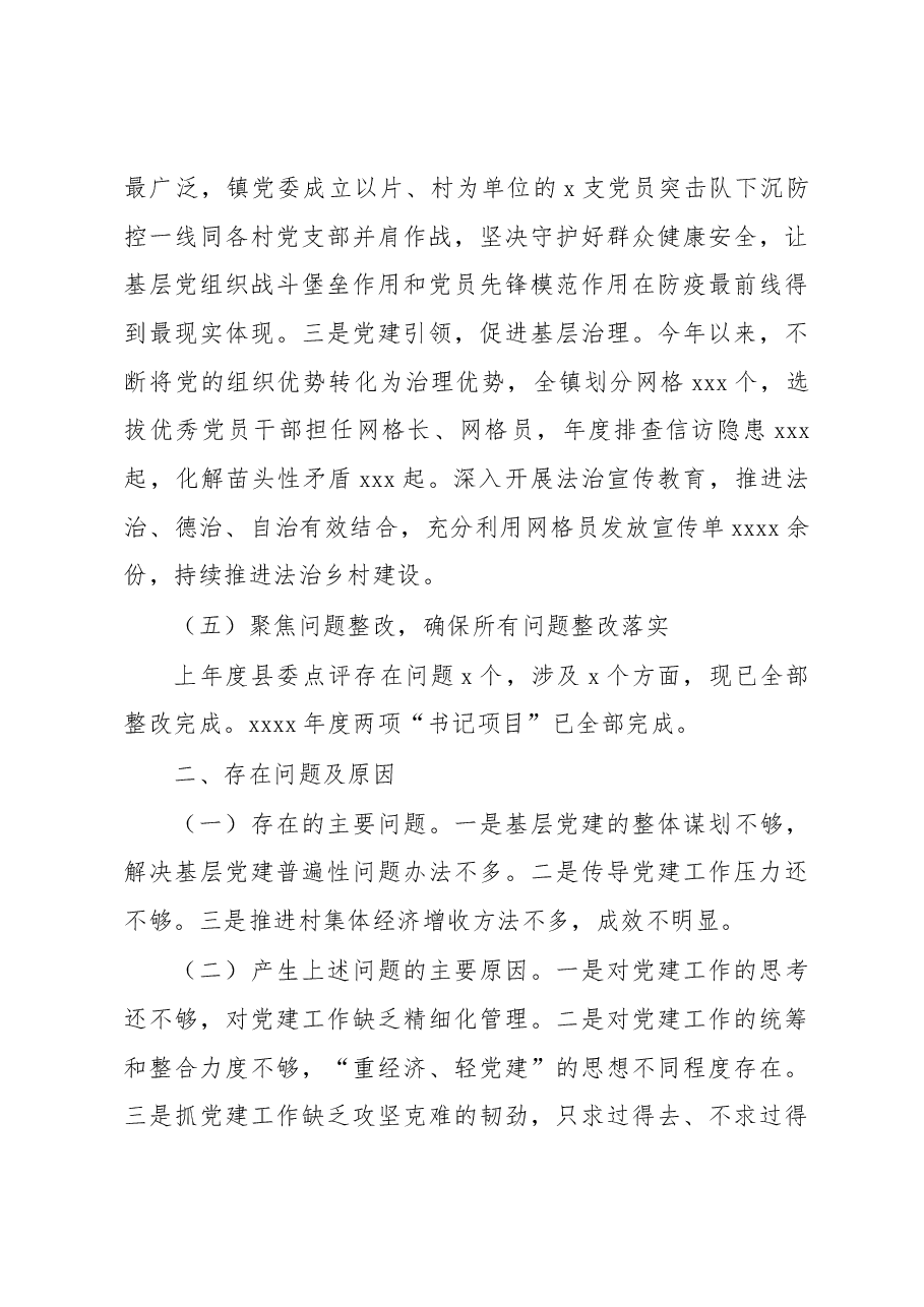 党委书记2022年抓基层党建工作述职报告(镇乡).docx,第3页预览