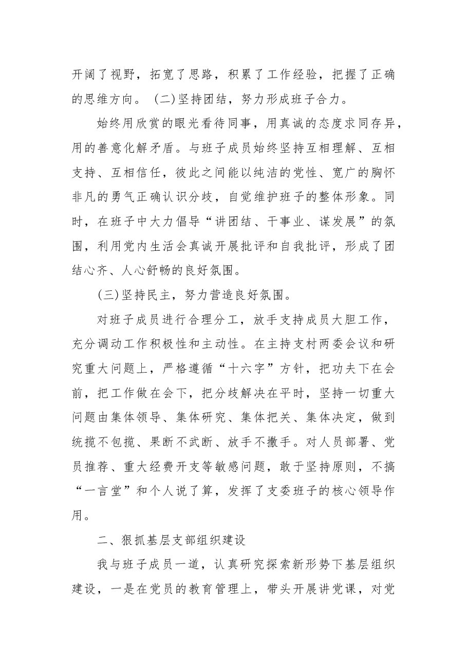 村党支部书记2021年抓基层党建工作述职报告.docx,第2页预览