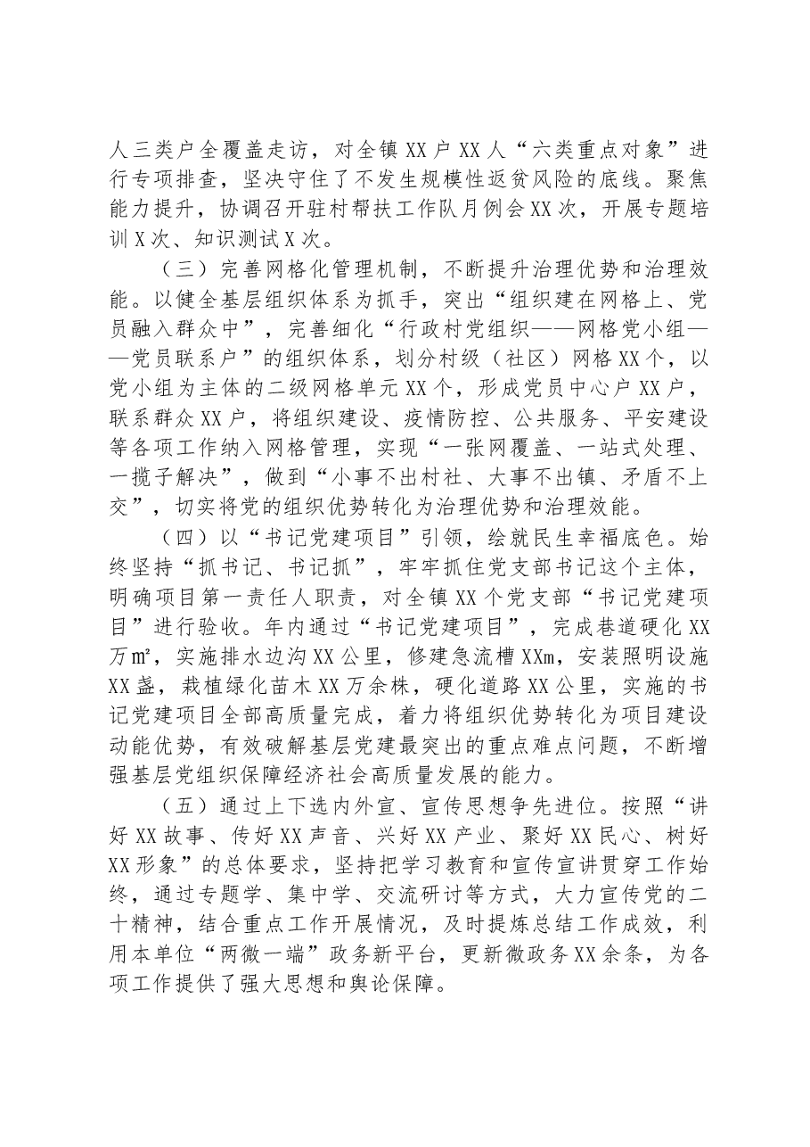 乡镇挂职党委副书记2022年度述职述廉报告.docx,第3页预览